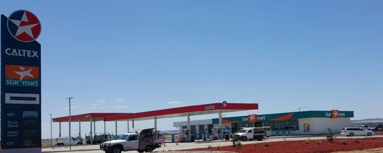 caltex petrol station